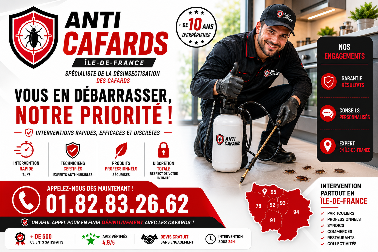 Cafards Clichy sous Bois